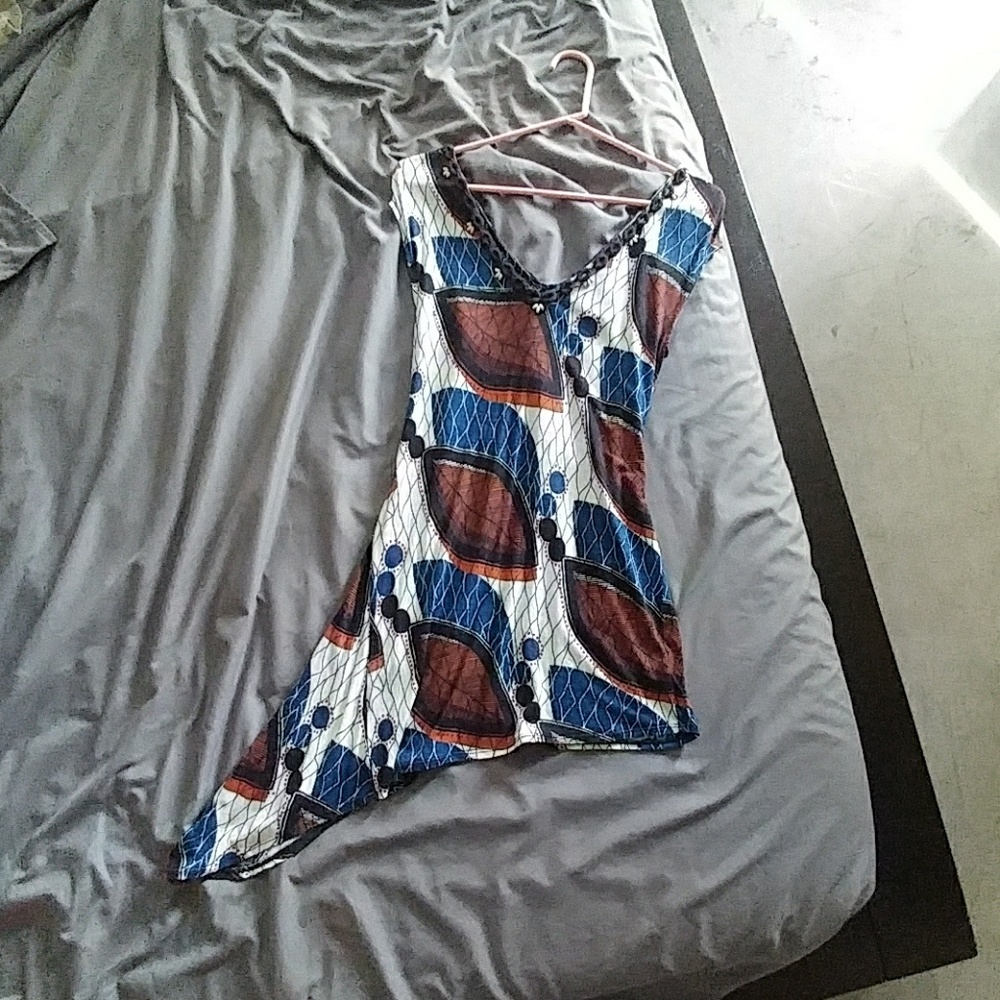 Like New Anthroplogy Sleeveless asymmetrical shirt